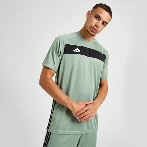 Bộ Thể Thao Tennis/PickleBall Nam Adidas Slim Tiro 25 Essentials Màu Xanh Xám Size M (Form Âu)