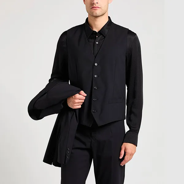 Bộ Vest Nam Dolce & Gabbana D&G With Patch Suit Hoa Hồng Màu Đen Size 44