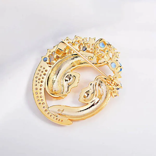 Cài Áo Nữ Meri Duo Ladies BR910 Màu Vàng