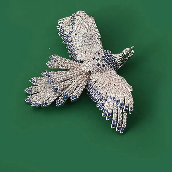 Cài Áo Nữ Meri Pure Dove BR923 Màu Xanh Bạc