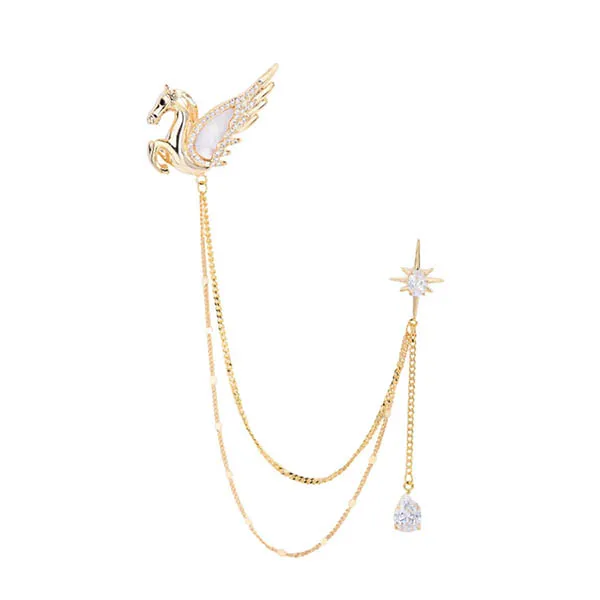 Cài Áo Nữ Meri Unicorn Star BR922 Màu Vàng