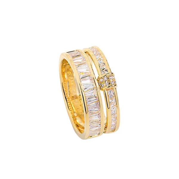 Cài Khăn Nữ Meri Ring Shape BR908 Màu Vàng Gold
