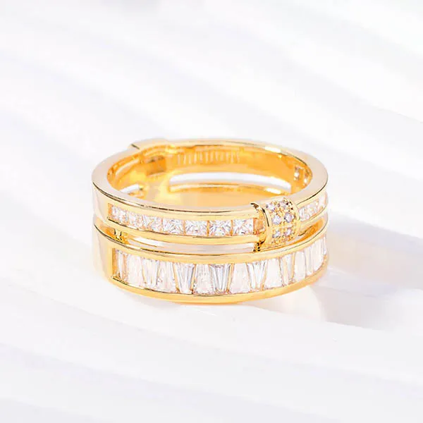 Cài Khăn Nữ Meri Ring Shape BR908 Màu Vàng Gold
