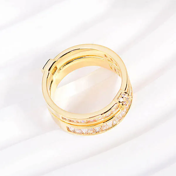 Cài Khăn Nữ Meri Ring Shape BR908 Màu Vàng Gold