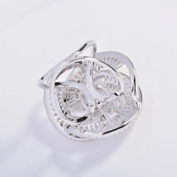 Cài Khăn Nữ Meri Sparkling Spiral BR907-T Màu Bạc