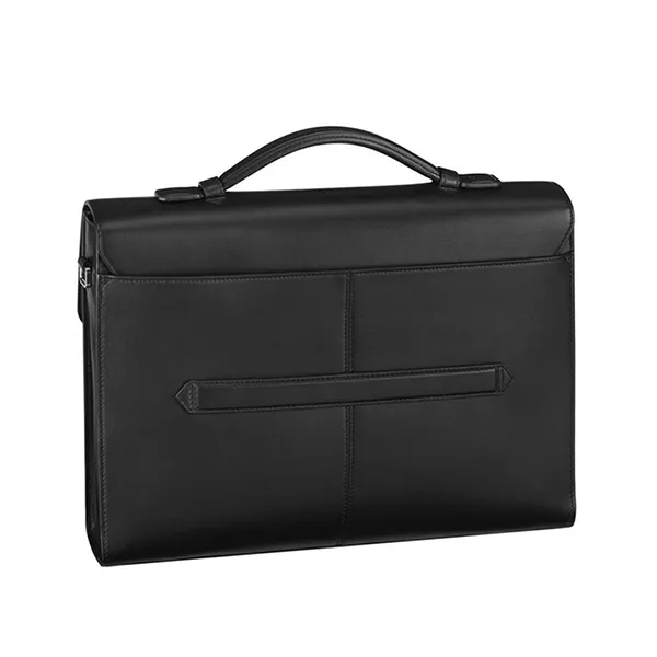Cặp Xách Tay Nam Montblanc Meisterstuck Urban Single Gusset Briefcase 124074 Black Màu Đen