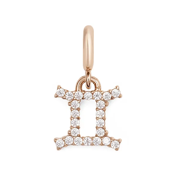 Charm Đồng Hồ Daniel Wellington Zodiac Watch Charm Gemini Màu Vàng Hồng