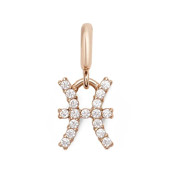 Charm Đồng Hồ Daniel Wellington Zodiac Watch Charm Pisces Màu Vàng Hồng