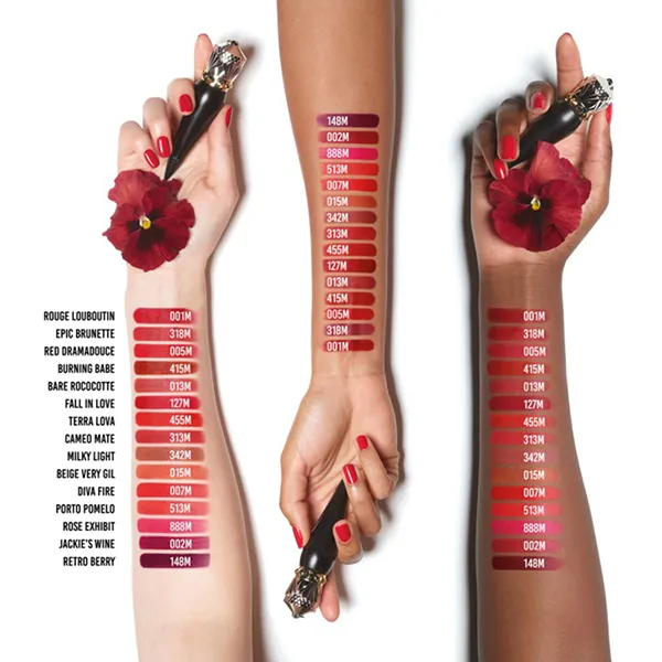 Son Christian Louboutin Rouge Velvet Matte On The Go Lipstick Brunette Rococotte 013M Màu Hồng Đất