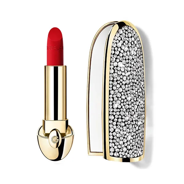 Combo Vỏ + Son Guerlain Rouge G Velvet Refill 510 Le Rouge Vibrant Màu Đỏ Tươi