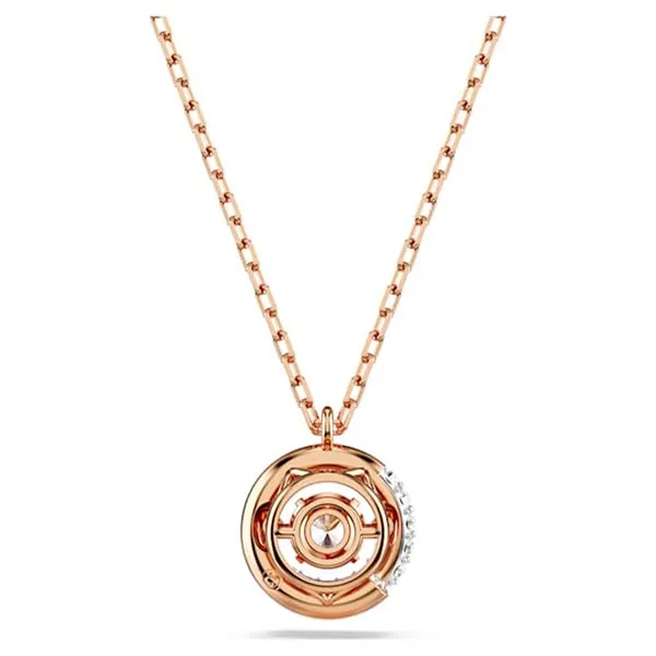 Dây Chuyền Nữ Swarovski Dextera Pendant Round Cut, White, Rose Gold Tone Plated 5692257 Màu Vàng Hồng