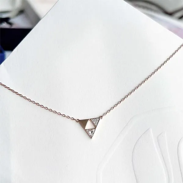 Dây Chuyền Nữ Swarovski Heroism Necklace White, Gold Tone Plated 5528935 Màu Vàng Gold