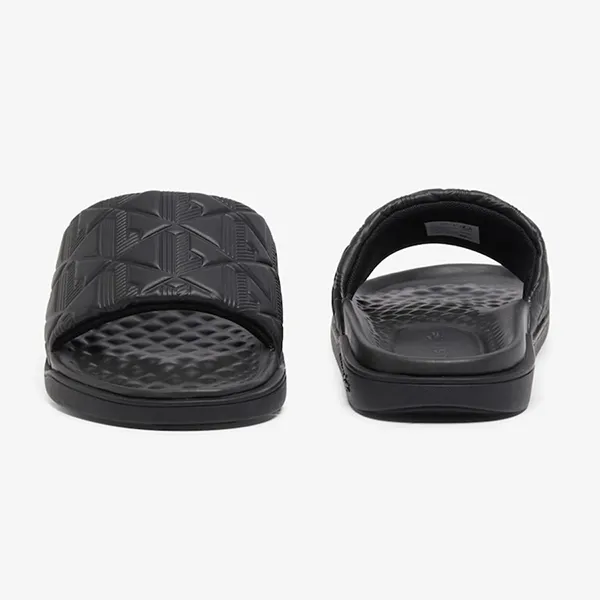 Dép Nữ Lacoste Women's Serve Slides Dual 49CFA0030-02H Màu Đen Size 38