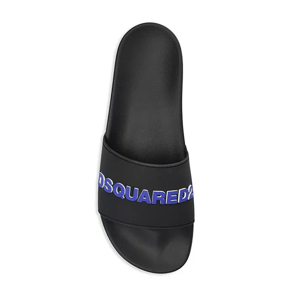 Dép Nam Dsquared2 Logo Pool Slides FFM0023 17205013 M1604 Màu Đen Size 41