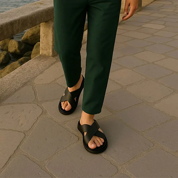 Dép Nam Duca Di Morrone UMBERTO-VIT_NERO Màu Đen Size 40