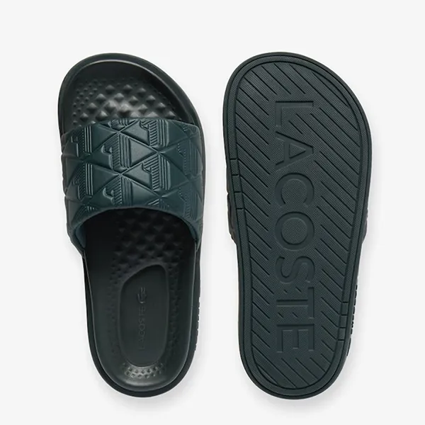 Dép Nam Lacoste Serve Slides Dual 49CFA0030-DG2 Màu Xanh Lá Size 39.5
