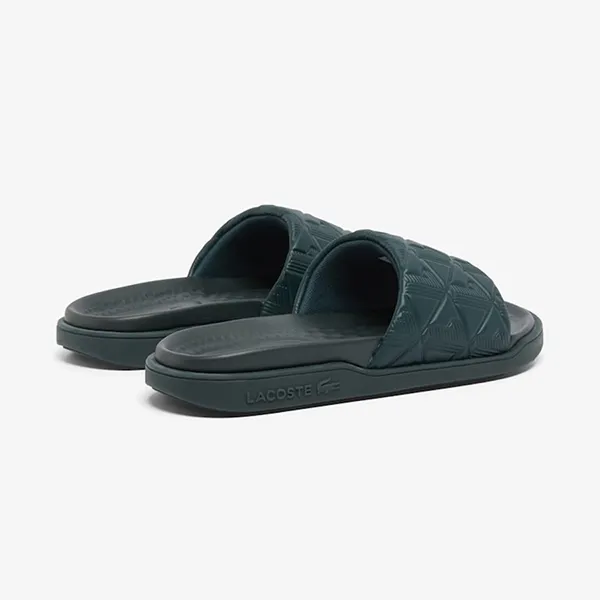 Dép Nam Lacoste Serve Slides Dual 49CFA0030-DG2 Màu Xanh Lá Size 39.5