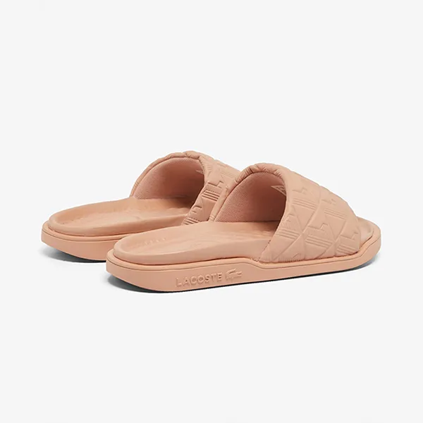 Dép Nữ Lacoste Women's Serve Slides Dual 49CFA0030-13C Màu Hồng Size 37