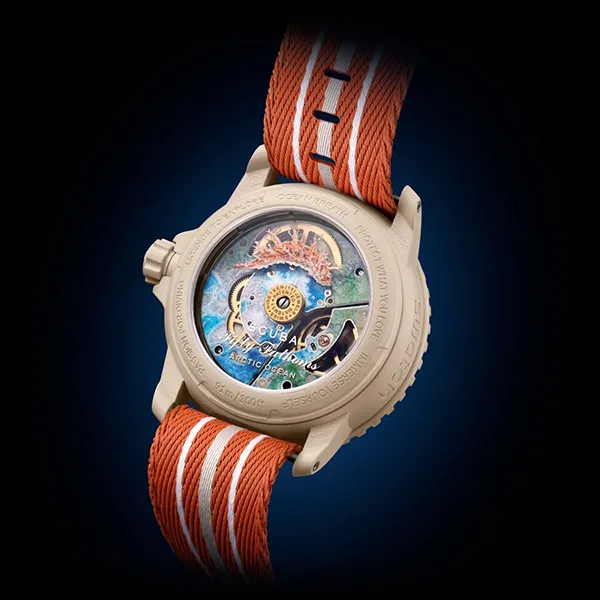 Đồng Hồ Blancpain x Swatch Arctic Ocean SO35N100 Màu Cam