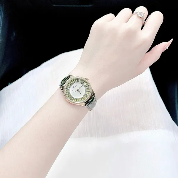 Đồng Hồ Nữ Christian Van Sant CV3204 Luna Green Quartz Ladies Watch Màu Xanh Lá
