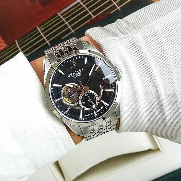 Đồng Hồ Nam Bentley Automatic BL1831-25MWBI-AMS-D Màu Bạc/Đen