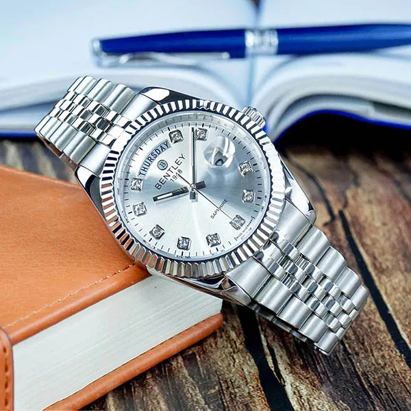 Đồng Hồ Nam Bentley Quartz Watch BL2333-10MWWI-MS-T Màu Bạc