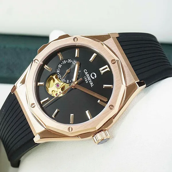 Đồng Hồ Nam Carnival Automatic 8189G-VH-DCS-D Màu Đen