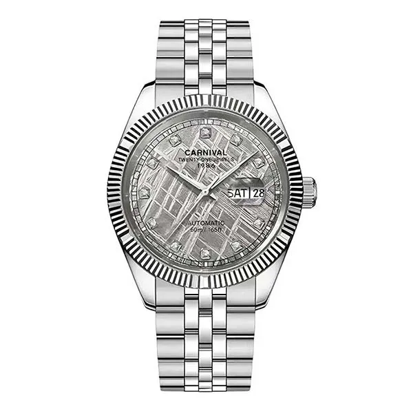 Đồng Hồ Nam Carnival Automatic Watch 8131G-VT-TT Màu Bạc