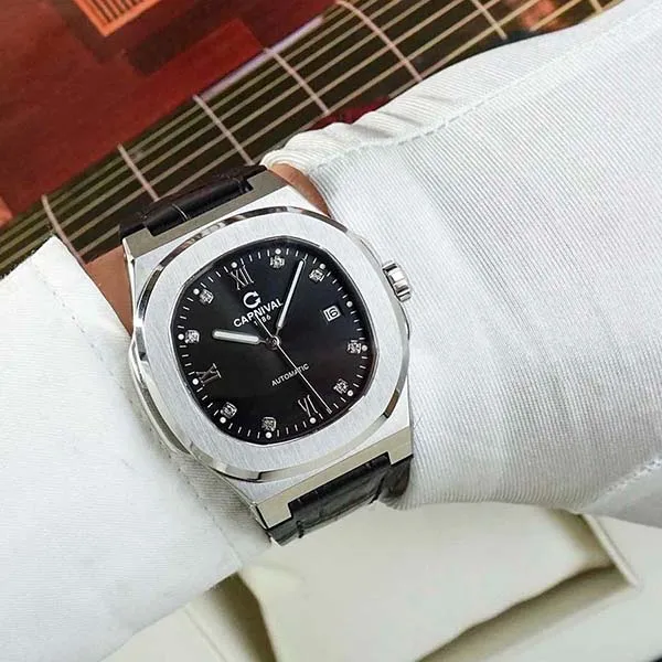 Đồng Hồ Nam Carnival Automatic Watch 8160G-VT-DD-D Màu Đen