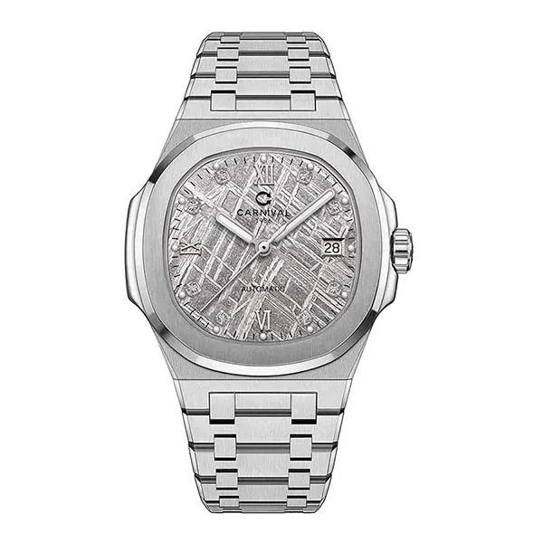 Đồng Hồ Nam Carnival Automatic Watch 8160G-VT-TT Màu Bạc