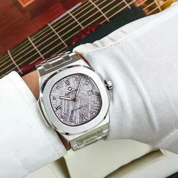 Đồng Hồ Nam Carnival Automatic Watch 8160G-VT-TT Màu Bạc