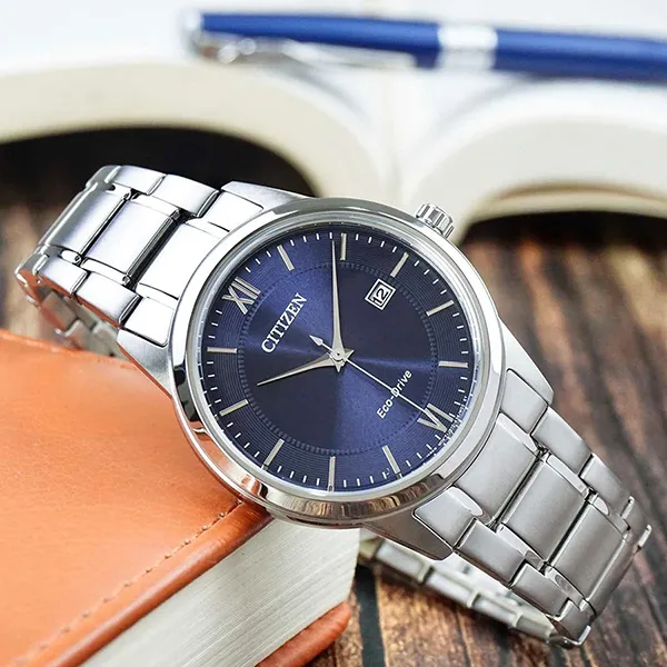 Đồng Hồ Nam Citizen Eco-Drive AW1780-84L Màu Xanh Bạc