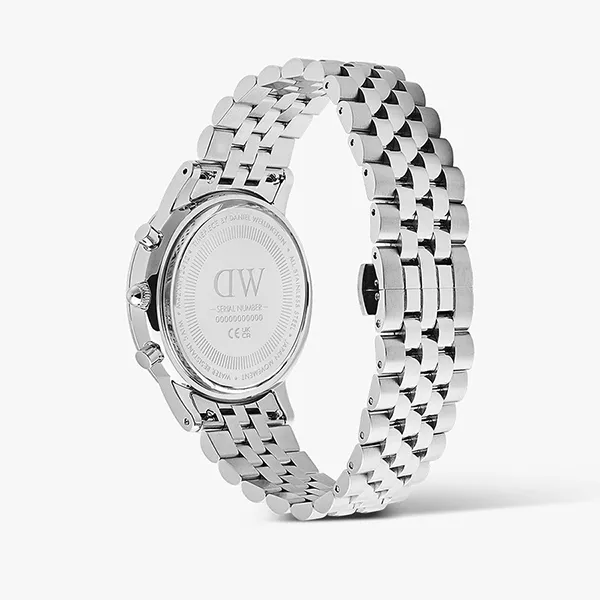Đồng Hồ Nam Daniel Wellington 5-LINK - DW00100873 Iconic Chronograph Panda Màu Đen Bạc