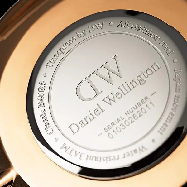 Đồng Hồ Nam Daniel Wellington Classic Cornwall Black Rose Gold Màu Đen