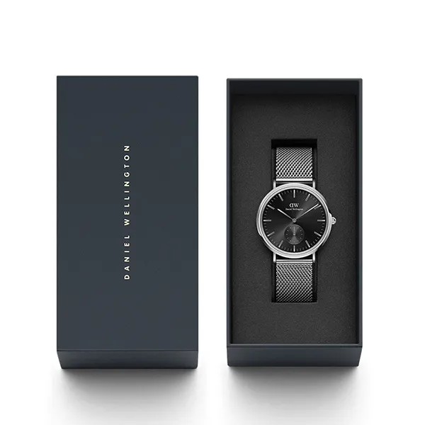 Đồng Hồ Nam Daniel Wellington Classic Multi-Eye Sterling Onyx DW00100711 Màu Bạc/Đen