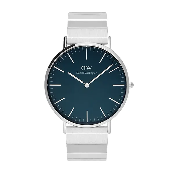 Đồng Hồ Nam Daniel Wellington Classic Piano Link Arctic Silverr Màu Bạc Xanh