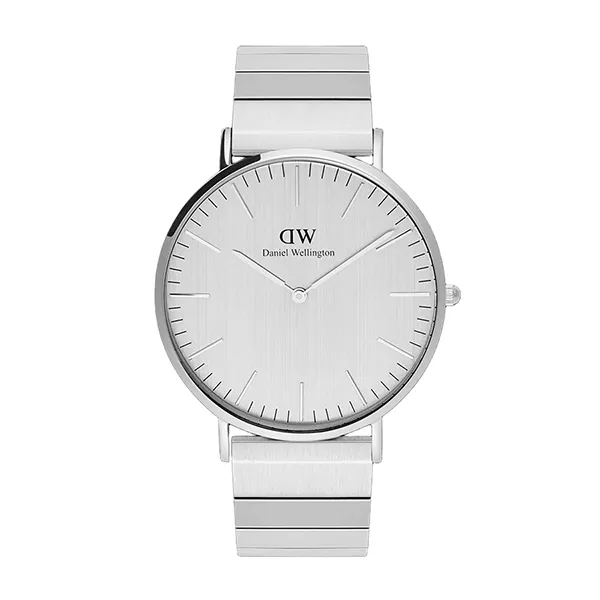 Đồng Hồ Nam Daniel Wellington Classic Piano Link Silver Unitone Màu Bạc