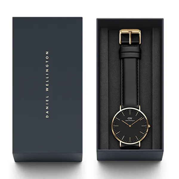 Đồng Hồ Nam Daniel Wellington DW00100544 Classic Sheffield Gold Màu Đen