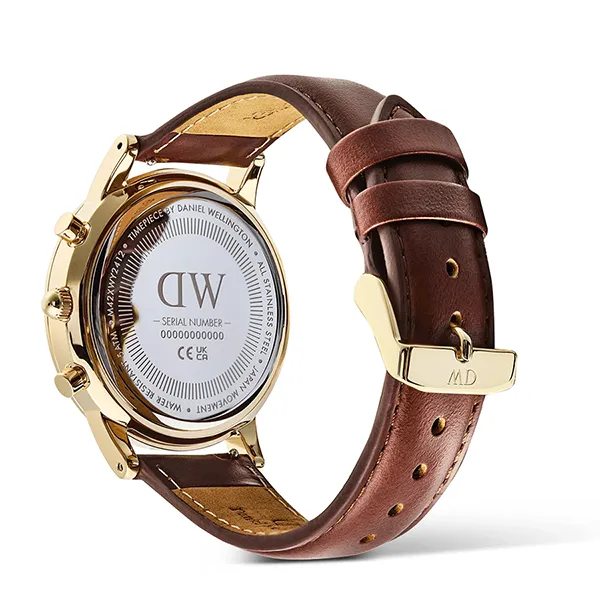 Đồng Hồ Nam Daniel Wellington Iconic Chronograph St Mawes Arctic Panda DW00100875 Màu Nâu/Xanh