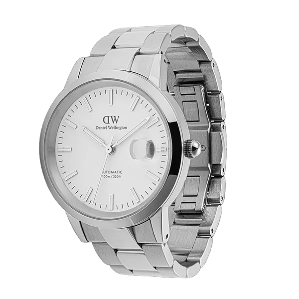 Đồng Hồ Nam Daniel Wellington Iconic Link Automatic Màu Bạc