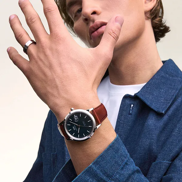 Đồng Hồ Nam Daniel Wellington Iconic St Mawes Automatic DW00100755 Màu Nâu/Xanh