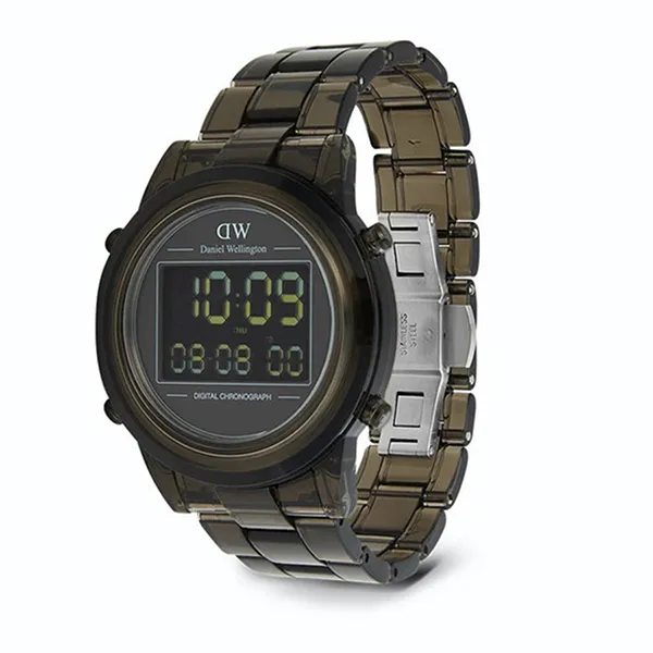 Đồng Hồ Nam Daniel Wellington Link Strap DW00100765 Digital 42mm Màu Xám Đen