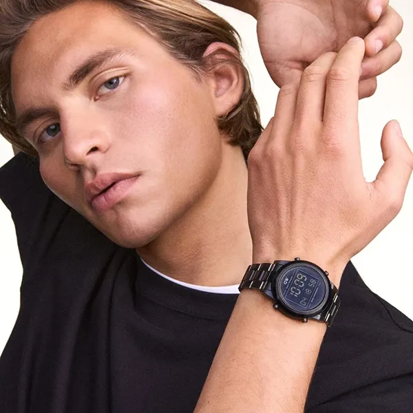 Đồng Hồ Nam Daniel Wellington Link Strap DW00100765 Digital 42mm Màu Xám Đen