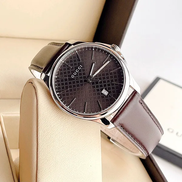 Đồng Hồ Nam Gucci G-Timeless Brown Dial Watch YA126318 Màu Nâu