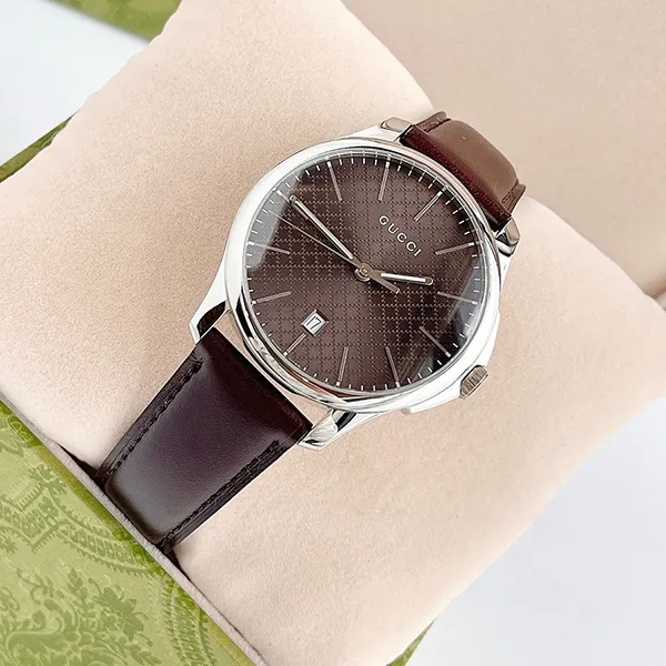 Đồng Hồ Nam Gucci G-Timeless Brown Dial Watch YA126318 Màu Nâu