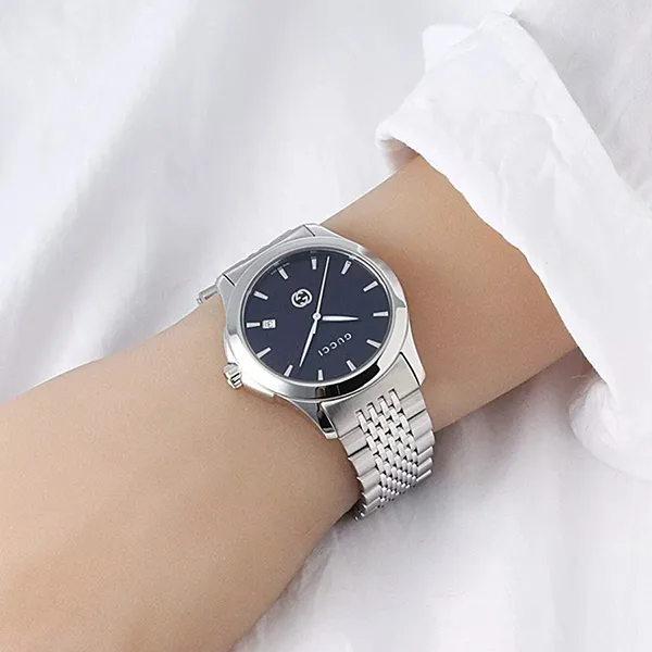 Đồng Hồ Nam Gucci G-Timeless YA1264106 Màu Đen Bạc
