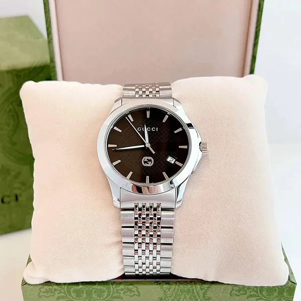 Đồng Hồ Nam Gucci G-Timeless YA1264106 Màu Đen Bạc