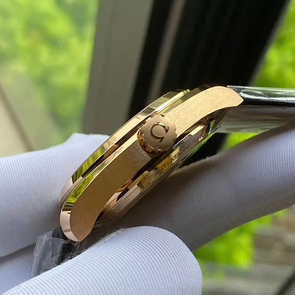 Đồng Hồ Nam Omega Seamaster Aqua Terra 18K Rose Gold 23153392106003 Màu Đen/ Vàng Hồng