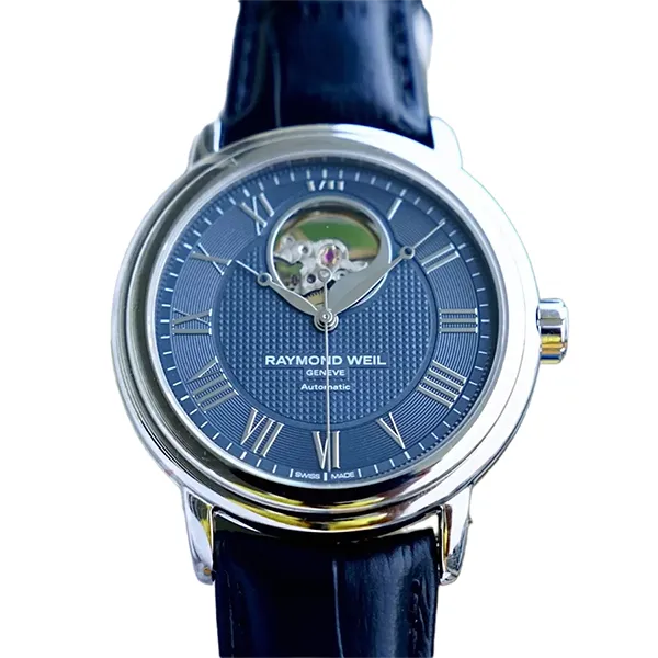 Đồng Hồ Nam Raymond Weil Maestro Automatic 2827-STC-00508 Màu Xanh Bạc