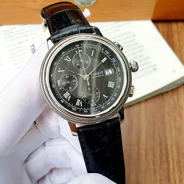 Đồng Hồ Nam Tissot Automatic T045.427.16.053.00 Bridgeport Chronograph Gent Màu Đen